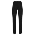 Black - Back - Regatta Womens-Ladies Mountain Zip-Off Trousers