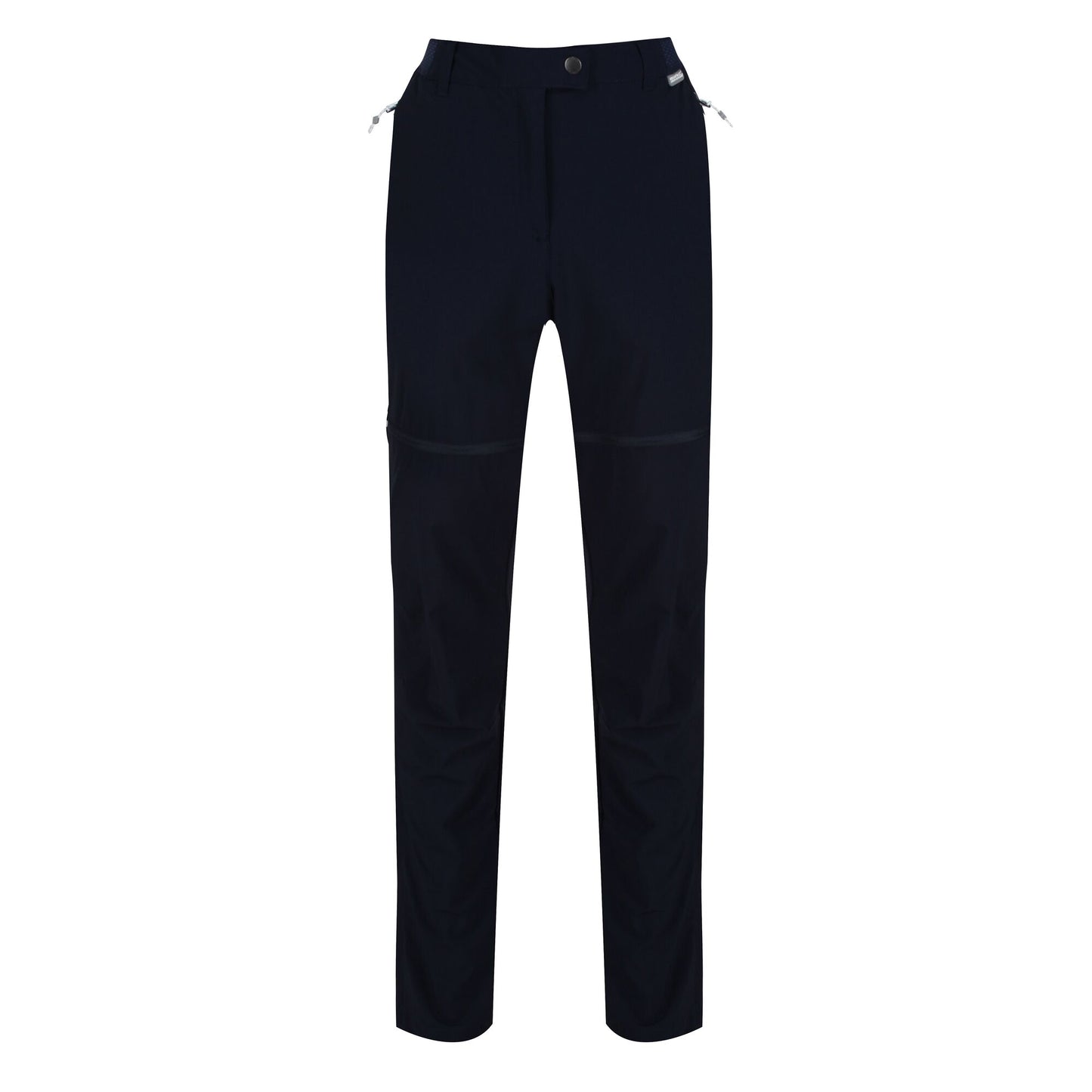 Navy - Front - Regatta Womens-Ladies Mountain Zip-Off Trousers