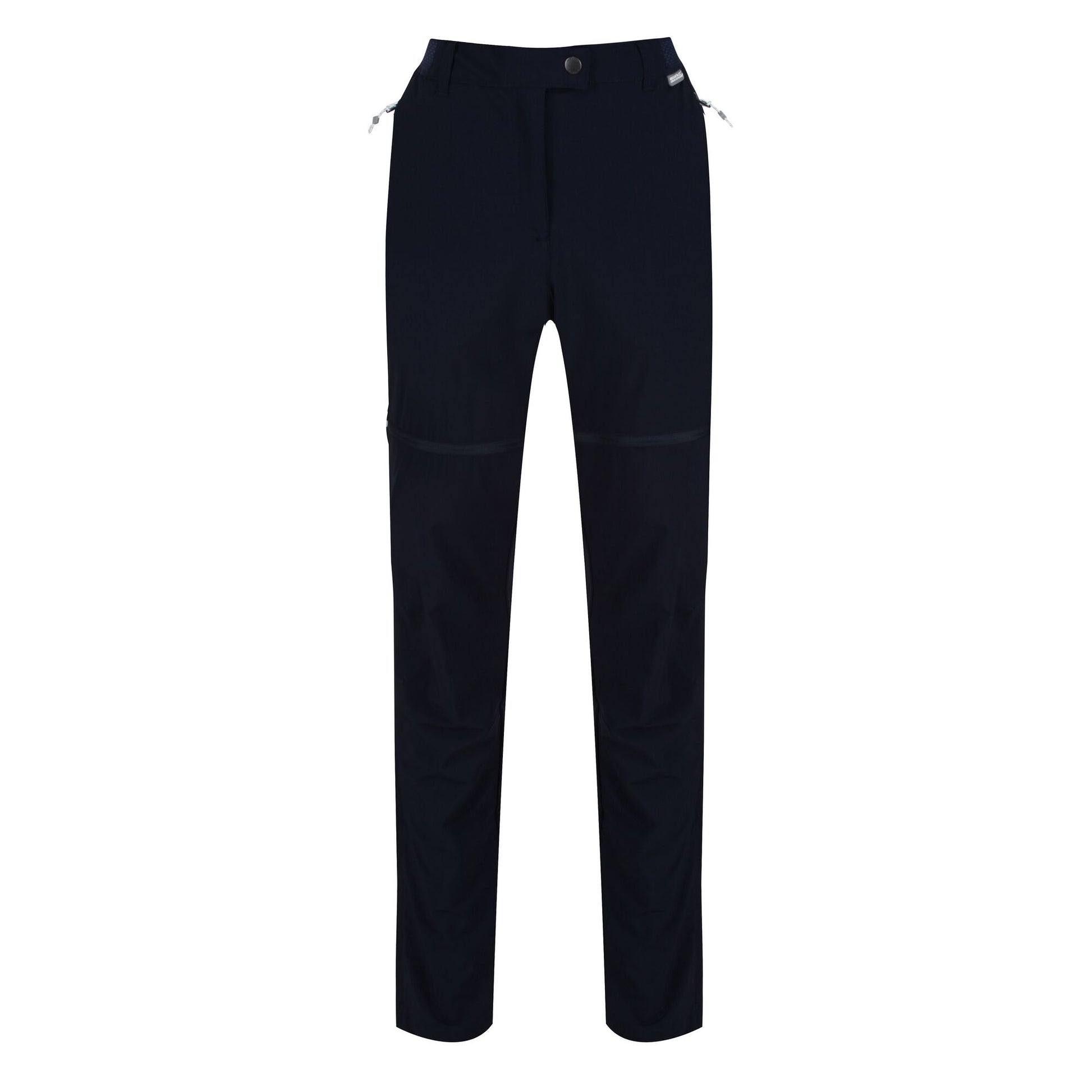 Navy - Front - Regatta Womens-Ladies Mountain Zip-Off Trousers