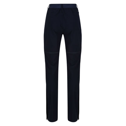 Navy - Back - Regatta Womens-Ladies Mountain Zip-Off Trousers