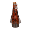 Copper Almond-Chocolate - Side - Regatta Womens-Ladies Harriet Animal Print Wellington Boots