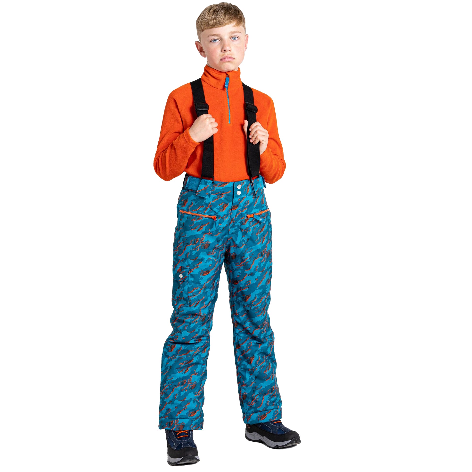 Fjord - Side - Dare 2B Childrens-Kids Timeout II Waterproof Camo Ski Trousers