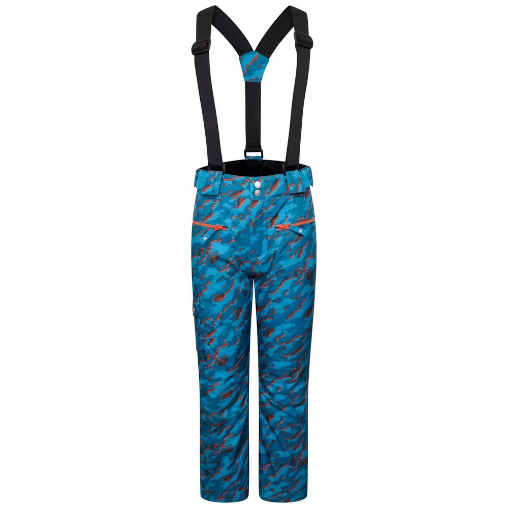 Fjord - Front - Dare 2B Childrens-Kids Timeout II Waterproof Camo Ski Trousers