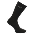 Black - Front - Regatta Great Outdoors Mens Loop Thermal Socks (Pack Of 5)