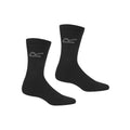 Black - Lifestyle - Regatta Great Outdoors Mens Loop Thermal Socks (Pack Of 5)