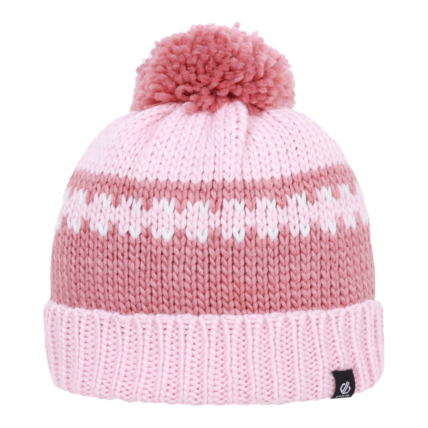 Dusty Rose-Crystal Rose - Back - Dare 2B Childrens-Kids Boffin II Bobble Beanie