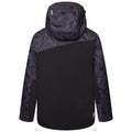 Black-Ebony Grey - Back - Dare 2B Childrens-Kids Humour II Geometric Ski Jacket