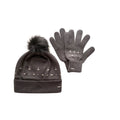 Ash Grey - Front - Dare 2B Womens-Ladies Crystal Hat And Gloves Set