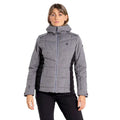 Charcoal Grey - Lifestyle - Dare 2B Womens-Ladies Expertise Marl Padded Ski Jacket