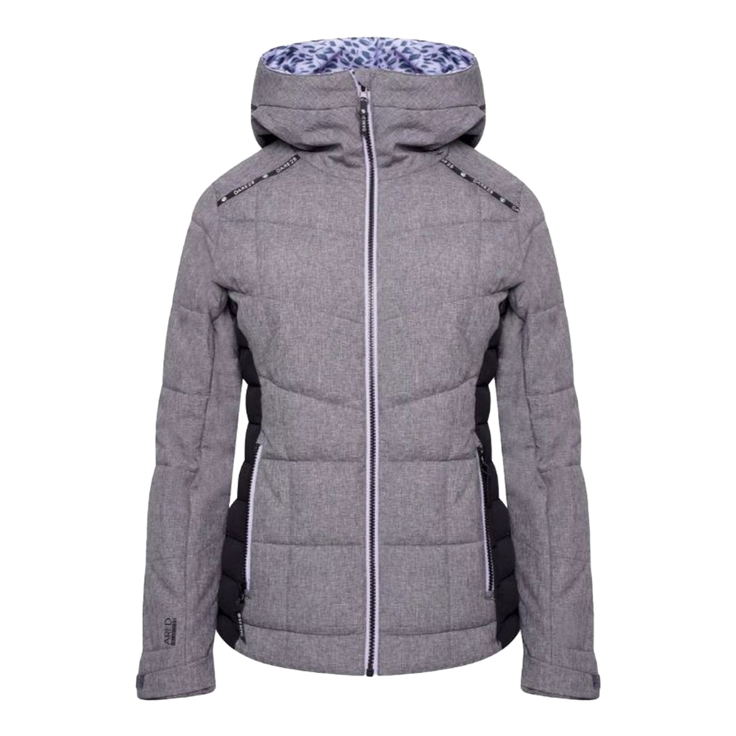 Charcoal Grey - Front - Dare 2B Womens-Ladies Expertise Marl Padded Ski Jacket