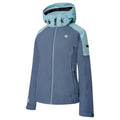 Orion Grey-Canton Green - Side - Dare 2B Womens-Ladies Enliven Ski Jacket