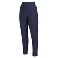 Navy - Side - Regatta Womens-Ladies Prestley Stretch Trousers