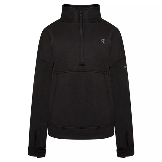 Black - Front - Dare 2B Womens-Ladies Laura Whitmore Recoup II Half Zip Sweatshirt