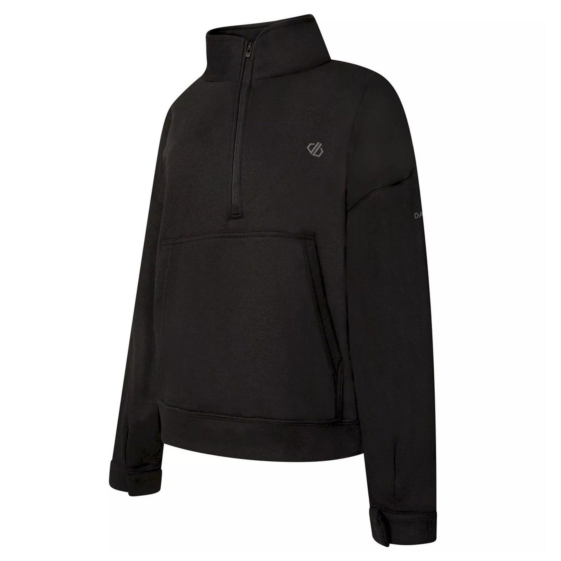 Black - Side - Dare 2B Womens-Ladies Laura Whitmore Recoup II Half Zip Sweatshirt