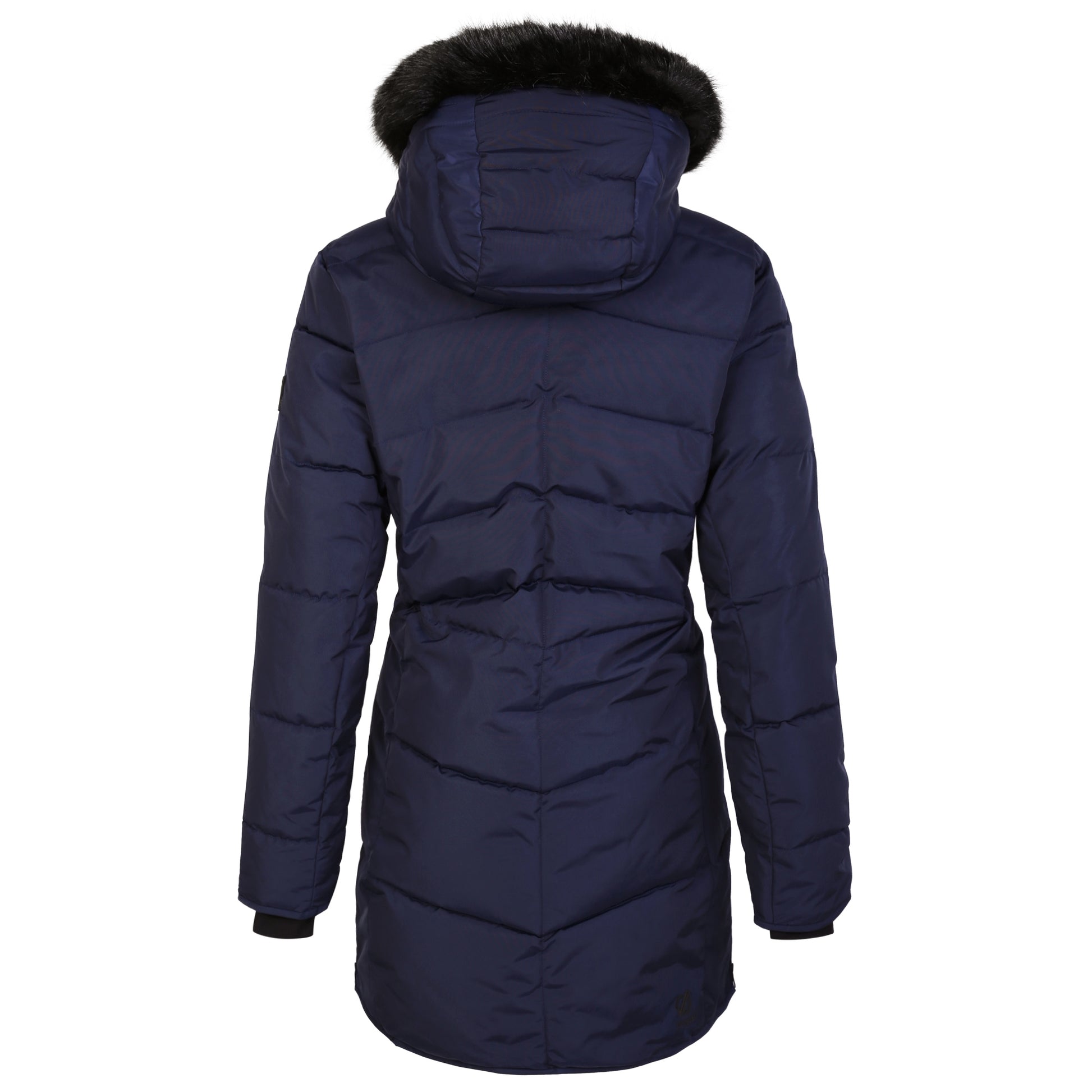 Peacoat - Side - Dare 2B Womens-Ladies Striking III Long Length Padded Jacket