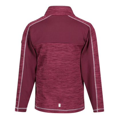 Violet-Amaranth Haze - Back - Regatta Childrens-Kids Hewley Recycled Half Zip Fleece Top