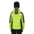 Bright Kiwi-Dark Grey - Lifestyle - Regatta Childrens-Kids Eastcott II Soft Shell Jacket