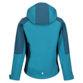 Pagoda Blue-Dragonfly - Back - Regatta Childrens-Kids Eastcott II Soft Shell Jacket