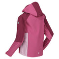 Violet-Amaranth Haze - Side - Regatta Childrens-Kids Eastcott II Soft Shell Jacket