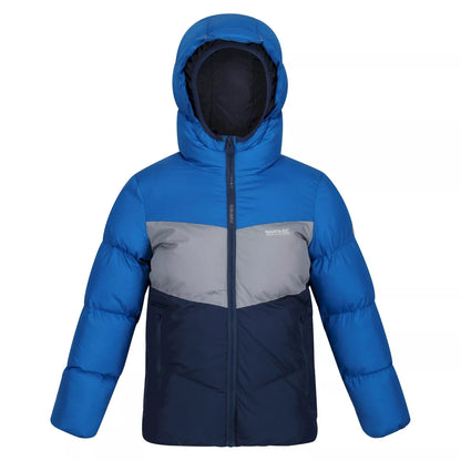 Sky Diver Blue-Storm Grey - Front - Regatta Childrens-Kids Lofthouse VI Insulated Jacket