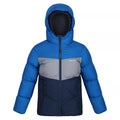 Sky Diver Blue-Storm Grey - Front - Regatta Childrens-Kids Lofthouse VI Insulated Jacket