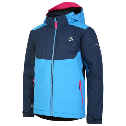 Swedish Blue-Moonlight Denim - Back - Dare 2B Childrens-Kids Impose III Ski Jacket