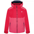 Virtual Pink-Geranium Pink - Front - Dare 2B Childrens-Kids Impose III Ski Jacket