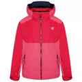 Virtual Pink-Geranium - Front - Dare 2B Childrens-Kids Impose III Ski Jacket