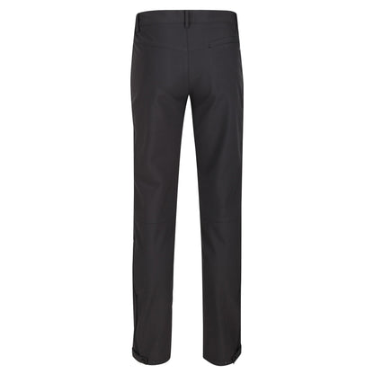 Ash - Back - Regatta Great Outdoors Mens Adventure Tech Geo II Wind Resistant Long Leg Softshell Trousers
