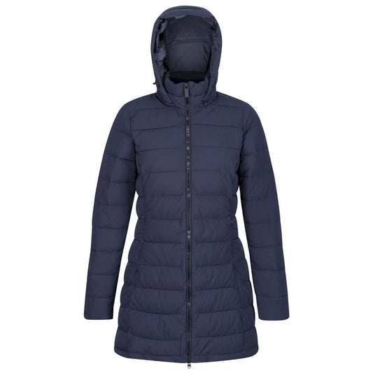 Navy - Front - Regatta Womens-Ladies Starler Padded Jacket