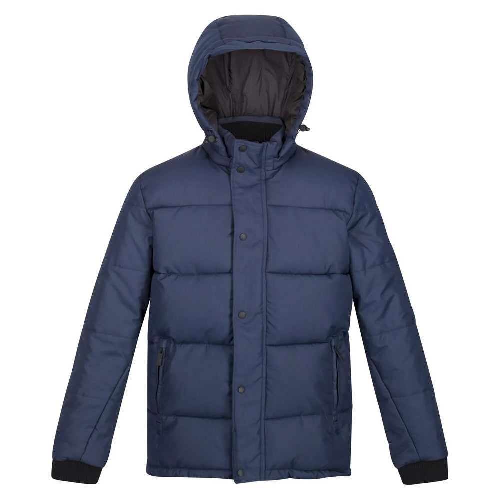Navy - Front - Regatta Mens Farren Lightweight Puffer Jacket