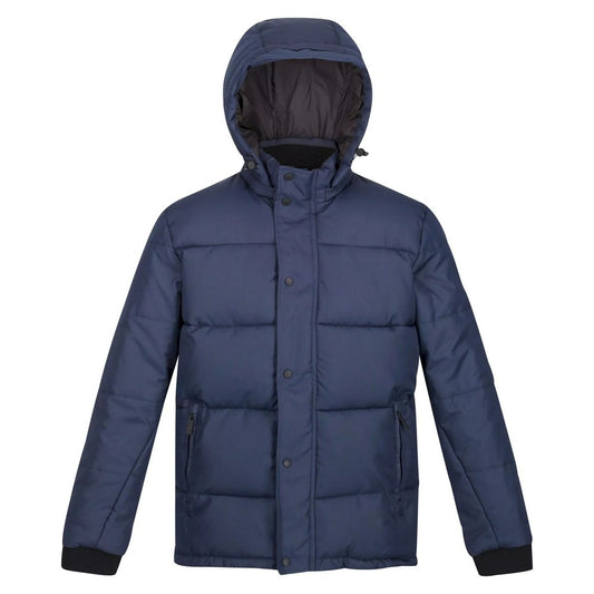 Navy - Front - Regatta Mens Farren Lightweight Puffer Jacket