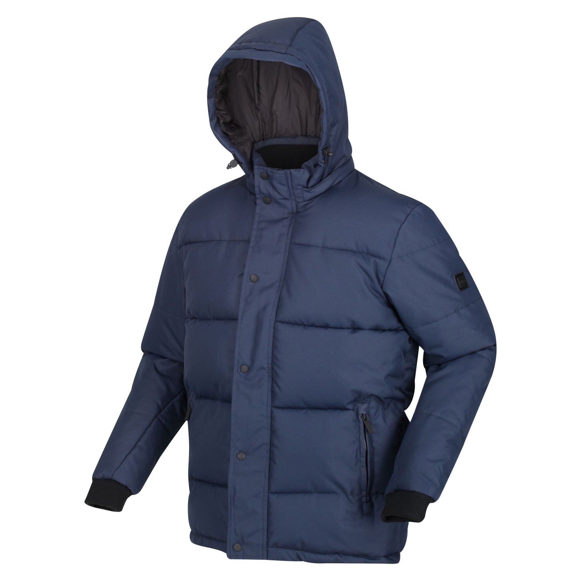 Navy - Side - Regatta Mens Farren Lightweight Puffer Jacket