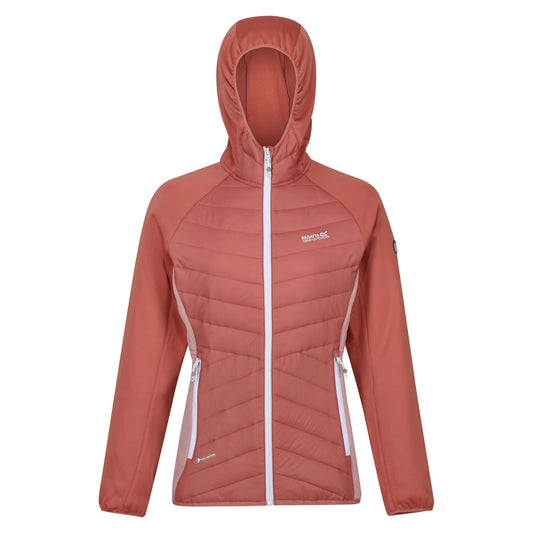 Terracotta-Dusky Rose - Front - Regatta Womens-Ladies Andreson VII Hybrid Jacket