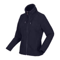 Navy - Side - Regatta Womens-Ladies Kizmitt Fluffy Full Zip Fleece Jacket