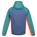 Admiral Blue-Pacific Green - Back - Regatta Mens Trutton Hooded Soft Shell Jacket