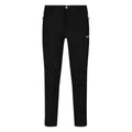 Black - Front - Regatta Great Outdoors Mens Adventure Tech Geo II Wind Resistant Long Leg Softshell Trousers