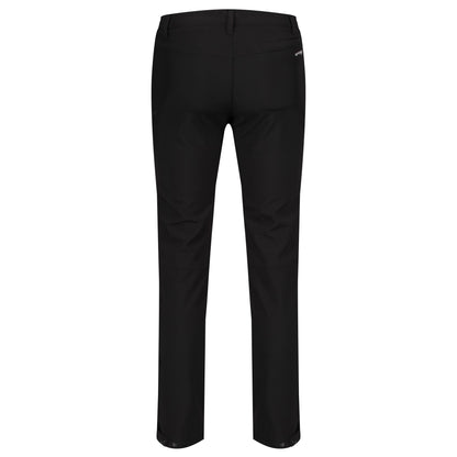 Black - Back - Regatta Great Outdoors Mens Adventure Tech Geo II Wind Resistant Regular Leg Softshell Trousers