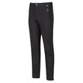 Ash - Side - Regatta Great Outdoors Mens Adventure Tech Geo II Wind Resistant Short Leg Softshell Trousers