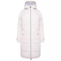 Barley White - Front - Dare 2B Womens-Ladies Reputable II Long Length Padded Jacket