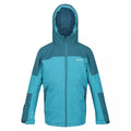 Pagoda Blue-Dragonfly - Front - Regatta Childrens-Kids Beamz II Insulated Jacket