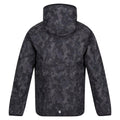Dark Grey - Back - Regatta Childrens-Kids Volcanics VI Camo Waterproof Jacket