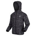 Dark Grey - Side - Regatta Childrens-Kids Volcanics VI Camo Waterproof Jacket