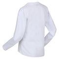 White - Side - Regatta Childrens-Kids Wenbie III Zebra Print Long-Sleeved T-Shirt