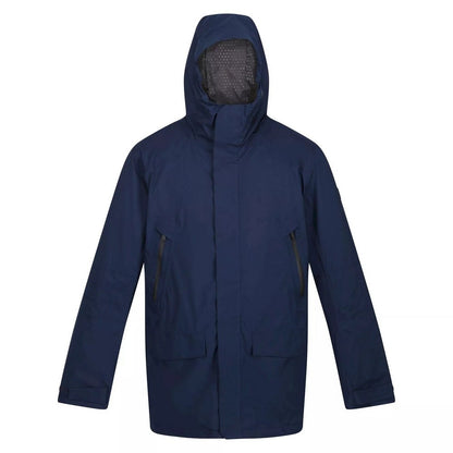 Navy - Front - Regatta Mens Rulford Waterproof Jacket