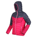 Seal Grey-Berry - Side - Regatta Womens-Ladies Harrock Lightweight Puffer Jacket