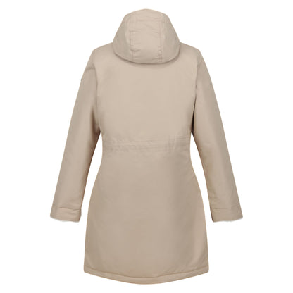 Barleycorn-Light Vanilla - Back - Regatta Womens-Ladies Romine Waterproof Parka