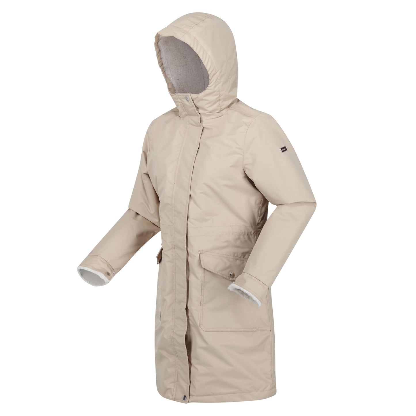 Barleycorn-Light Vanilla - Side - Regatta Womens-Ladies Romine Waterproof Parka