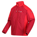 Dark Red-Chinese Red - Side - Regatta Mens Calderdale Waterproof Jacket