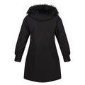 Black - Back - Regatta Womens-Ladies Shiloh Faux Fur Trim Parka